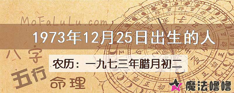 1973年12月25日出生的八字怎么样？
