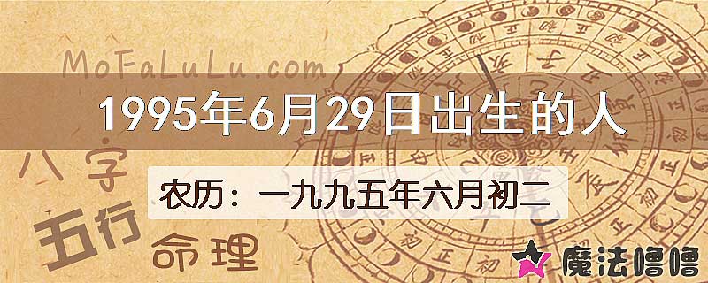 1995年6月29日出生的八字怎么样？