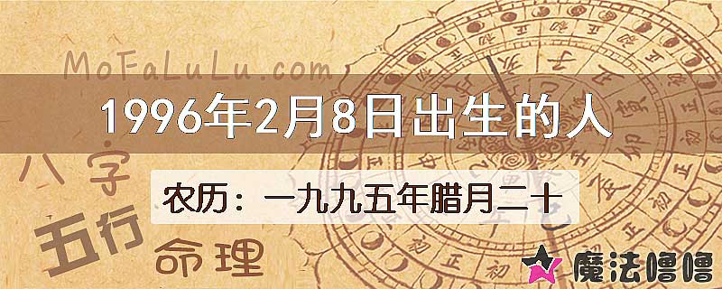 1996年2月8日出生的八字怎么样？