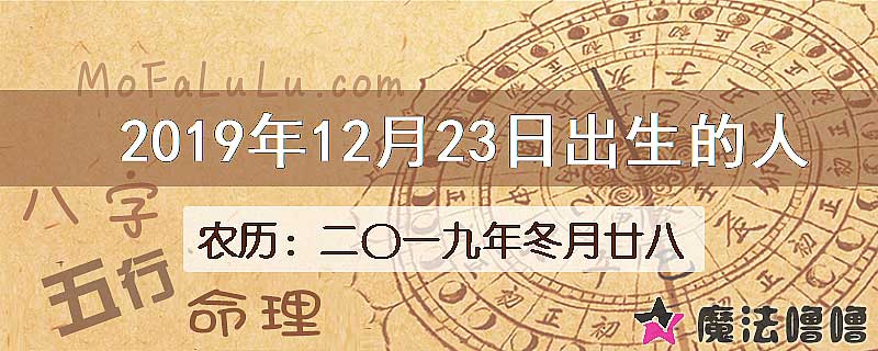 2019年12月23日出生的八字怎么样？