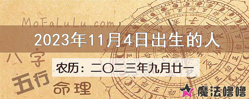2023年11月4日出生的八字怎么样？