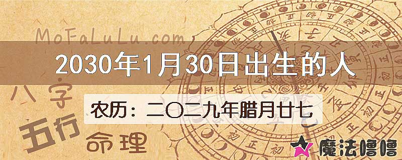 2030年1月30日出生的人