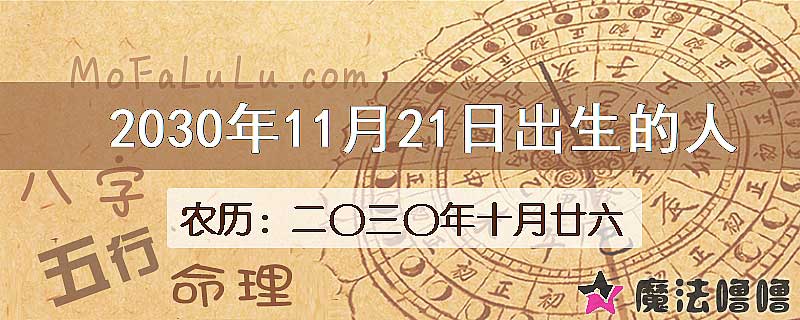 2030年11月21日出生的人