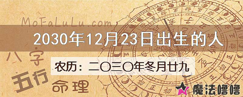 2030年12月23日出生的人