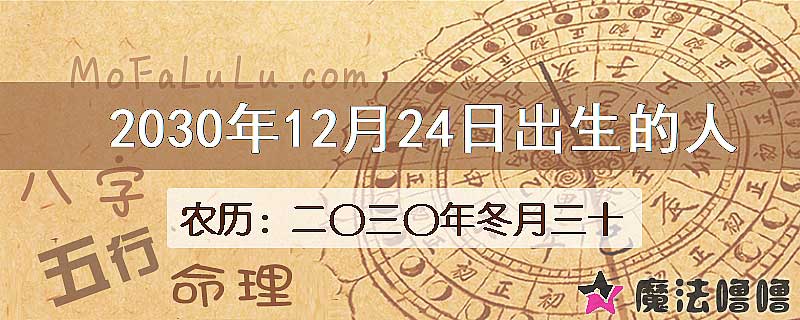 2030年12月24日出生的人