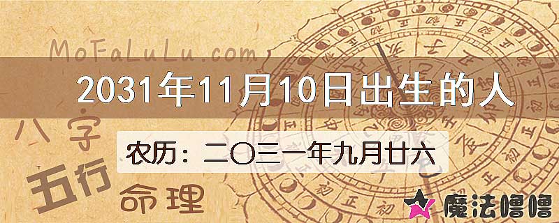 2031年11月10日出生的人