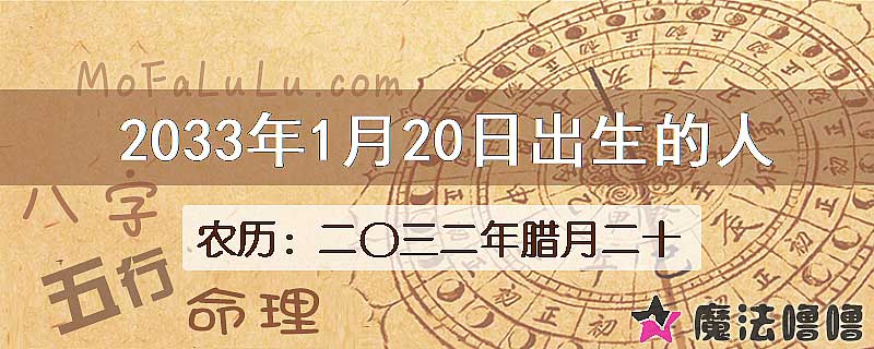 2033年1月20日出生的人