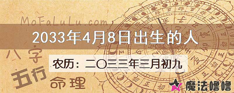 2033年4月8日出生的人