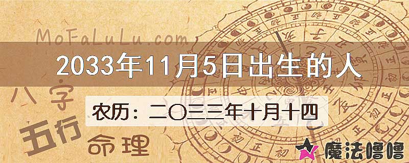 2033年11月5日出生的人