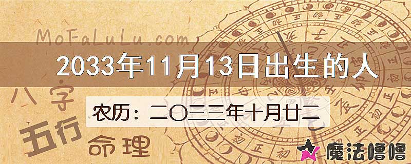 2033年11月13日出生的人