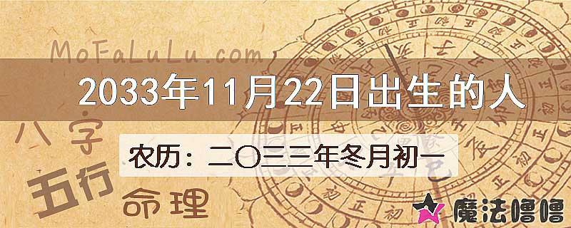 2033年11月22日出生的人