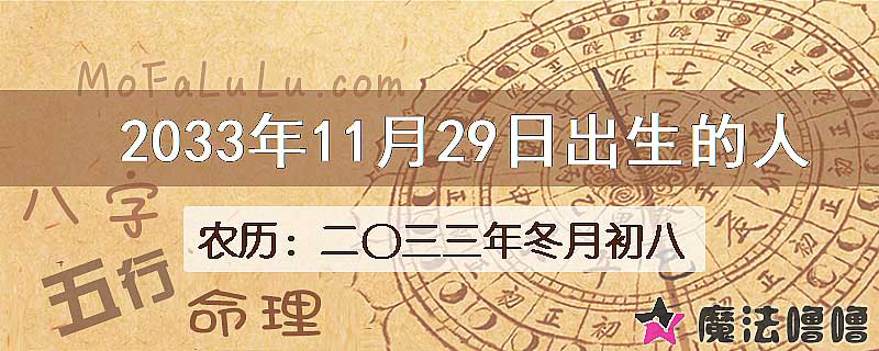 2033年11月29日出生的人
