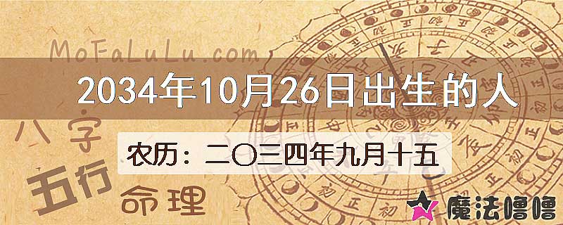 2034年10月26日出生的人