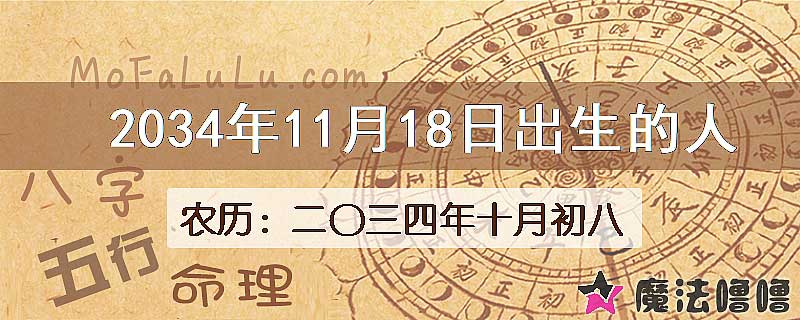 2034年11月18日出生的人