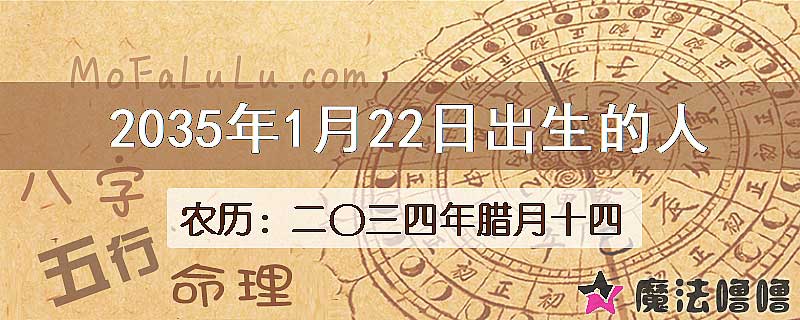 2035年1月22日出生的人