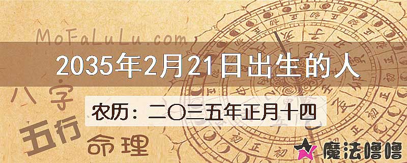2035年2月21日出生的人