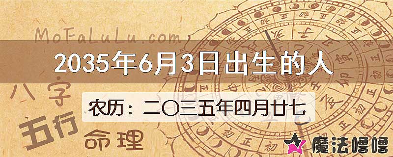 2035年6月3日出生的人