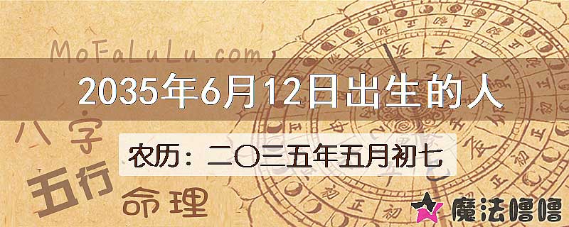 2035年6月12日出生的人