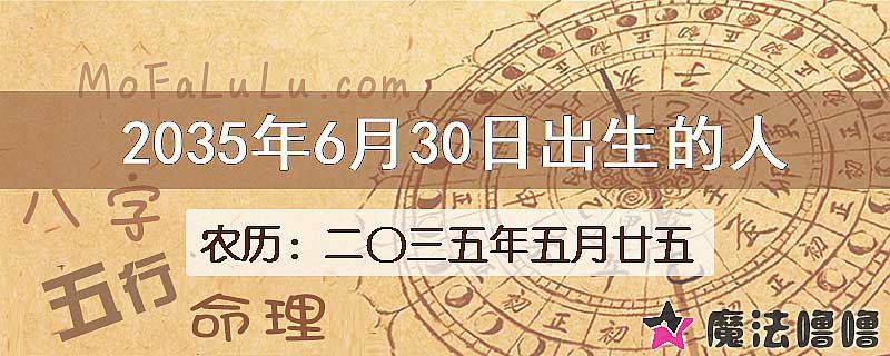 2035年6月30日出生的人