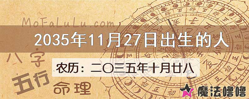 2035年11月27日出生的人