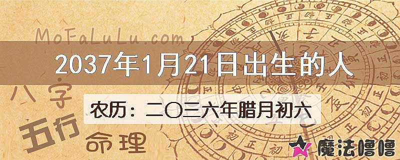 2037年1月21日出生的人