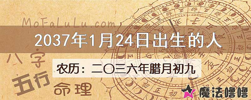 2037年1月24日出生的人