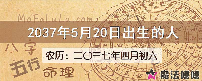 2037年5月20日出生的人