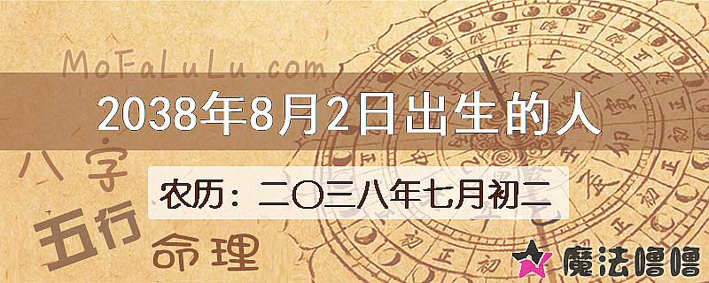 2038年8月2日出生的人