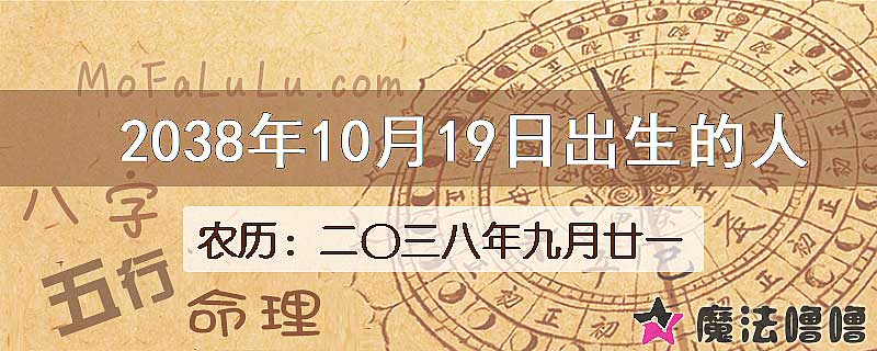 2038年10月19日出生的人