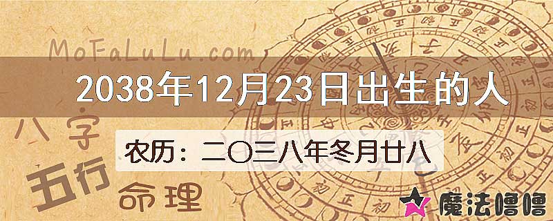 2038年12月23日出生的人