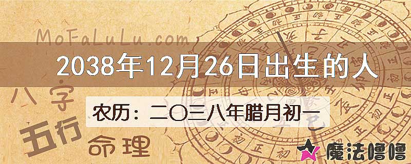 2038年12月26日出生的人