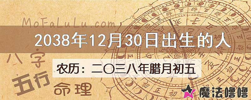2038年12月30日出生的人