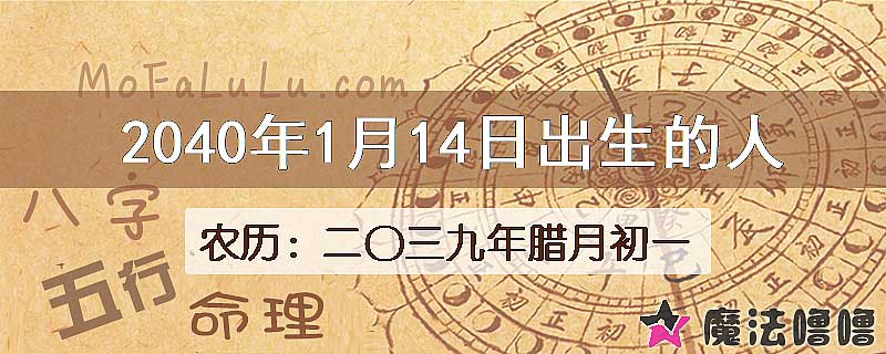 2040年1月14日出生的人