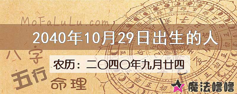 2040年10月29日出生的人