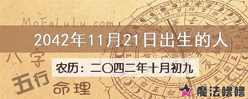 2042年11月21日出生的人