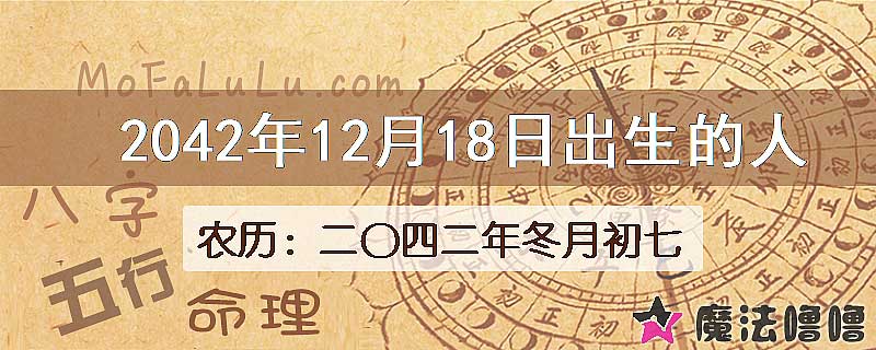 2042年12月18日出生的人