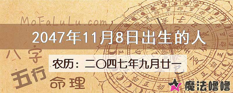 2047年11月8日出生的人