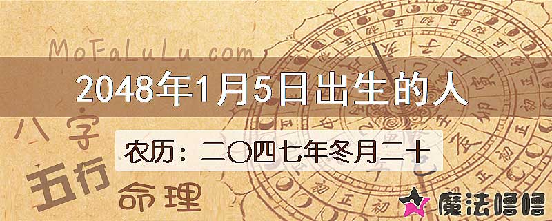 2048年1月5日出生的人