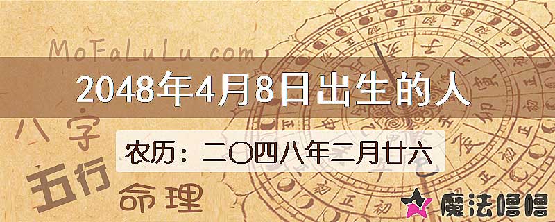 2048年4月8日出生的人