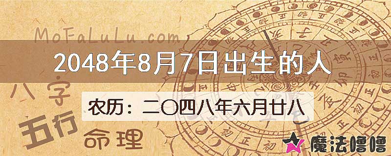 2048年8月7日出生的人