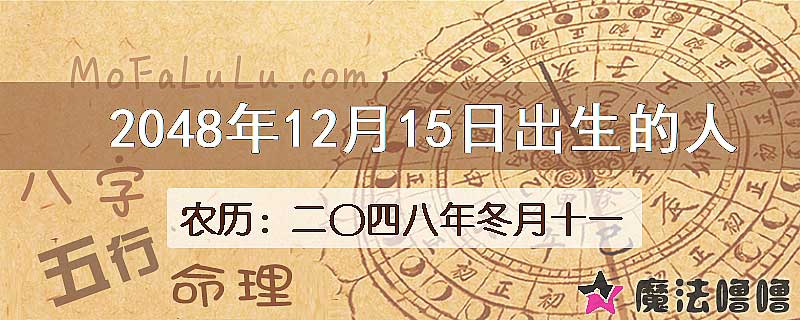 2048年12月15日出生的人