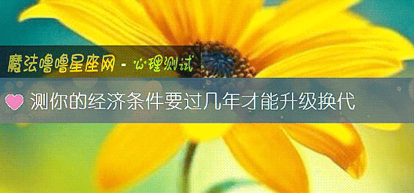 测你的经济条件要过几年才能升级换代
