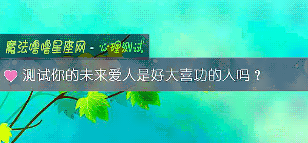 测试你的未来爱人是好大喜功的人吗？