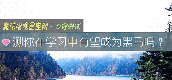 测你在学习中有望成为黑马吗？