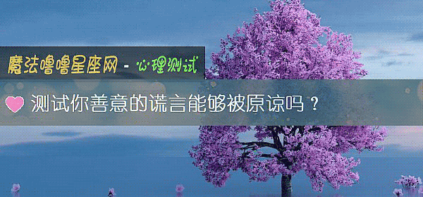 测试你善意的谎言能够被原谅吗?