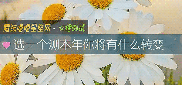 选一个测本年你将有什么转变