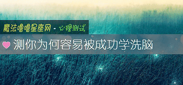 测你为何容易被成功学洗脑