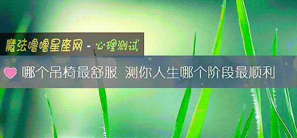 哪个吊椅最舒服 测你人生哪个阶段最顺利