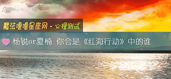 杨锐or夏楠 你会是《红海行动》中的谁