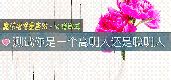 测试你是一个高明人还是聪明人